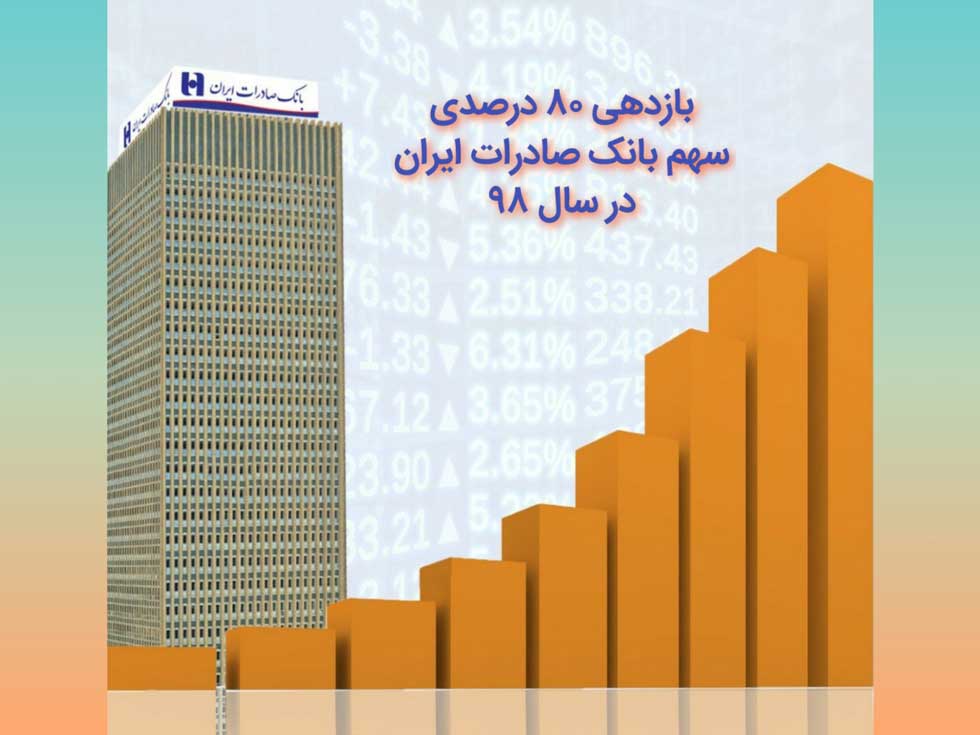 تجارت گردان | ​بازدهی ٨٠ درصدی سهم بانک صادرات ایران در سال ٩٨
