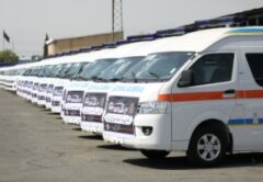 آیین تحویل آمبولانس های ایران خودرو دیزل به اورژانس کشور + فیلم