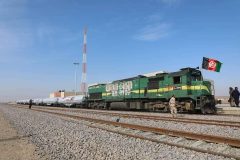 استقبال مقامات و بخش خصوصی افغانستان از خط آهن خواف-هرات