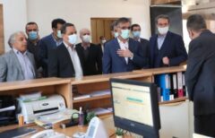 بازدید مدیر عامل بانک ملی ایران از شعبه بازار و شعبه تمرکز اسناد