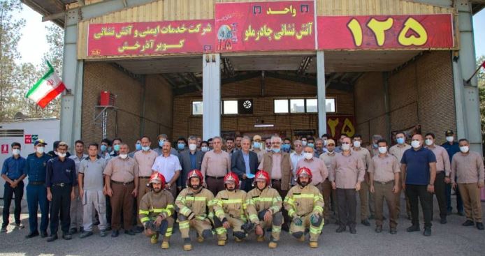 تقدیر از پرسنل واحد ایمنی و آتش نشانی مجتمع معدنی چادرملو